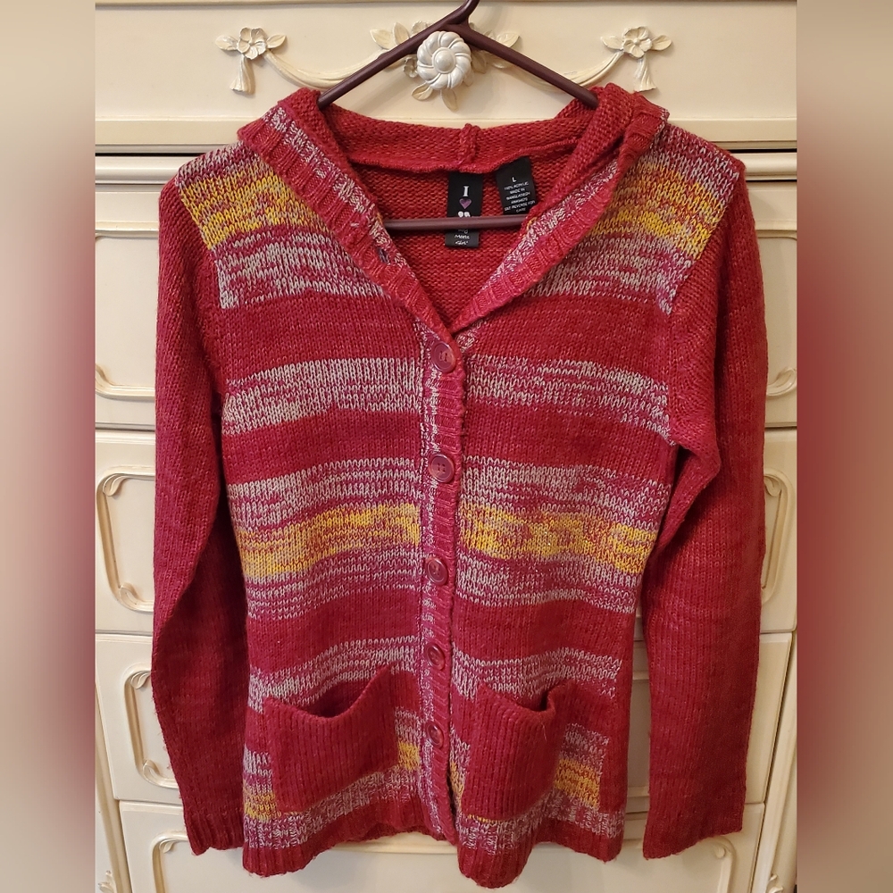 Boy Meets Girl Hooded Sweater L